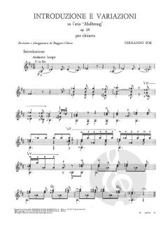 Introduzione e variazioni op. 28 von Fernando Sor 