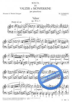 Scelta di Valzer e Monferrine von Muzio Clementi 