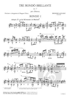 Tre Rondò brillanti op. 2 von Dionisio Aguado 