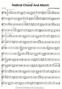 Festival Choral and March von John Caponegro 