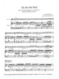 Du bist die Ruh' von Franz Schubert für Posaune (Baritonhorn) und Klavier im Alle Noten Shop kaufen