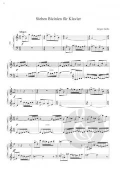 Sieben Bicinien für Klavier von Jürgen Golle im Alle Noten Shop kaufen (Partitur)