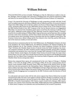 Cabaret Songs Complete von William Bolcom 