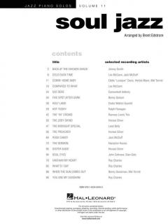 Jazz Piano Solos Series Vol. 11: Soul Jazz 