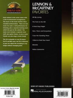 Piano Play-Along Vol. 68: Lennon & McCartney Favorites von The Beatles 