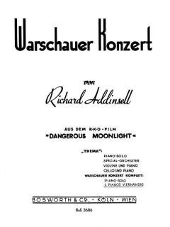 Das Warschauer Konzert von Richard Addinsell für 2 Klaviere vierhändig im Alle Noten Shop kaufen