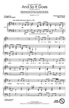 And So It Goes (Billy Joel) 