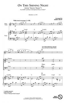 On This Shining Night (With Silent Night) (Kirby Shaw) 
