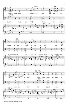 On This Shining Night (With Silent Night) (Kirby Shaw) 