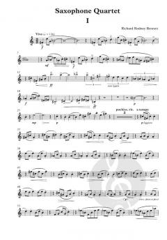 Saxophone Quartet von Richard Rodney Bennett 