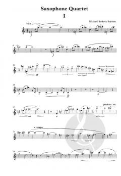 Saxophone Quartet von Richard Rodney Bennett 