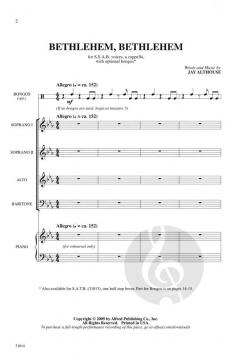 Bethlehem, Bethlehem (Jay Althouse) 