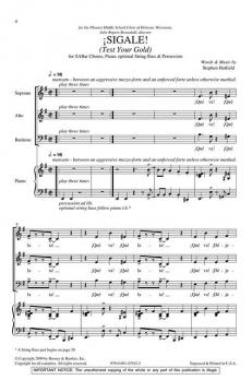 Sigale! (Test Your Gold) CME Latin Accents (Stephen Hatfield) 