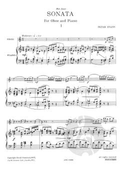 Sonata For Oboe And Piano von Peter Evans im Alle Noten Shop kaufen
