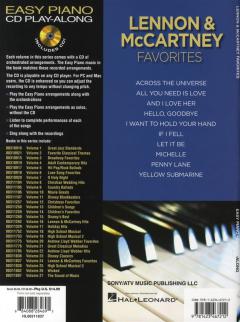 Easy Piano Play-Along Vol. 24: Lennon And McCartney Favourites 