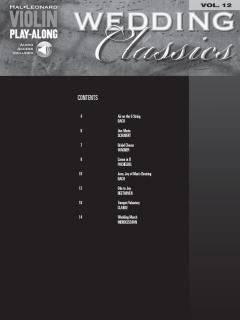 Violin Play-Along Vol. 12: Wedding Classics im Alle Noten Shop kaufen