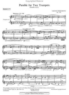 Parable for Two Trumpets (Parable XXV) Op. 164 von Vincent Persichetti im Alle Noten Shop kaufen