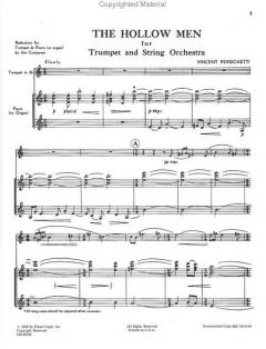 The Hollow Men von Vincent Persichetti für Trompete und Streichorchester im Alle Noten Shop kaufen