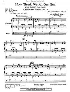 Now Thank We All Our God von Johann Sebastian Bach 