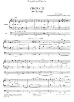 Chorale for Strings von R. A. Harris 