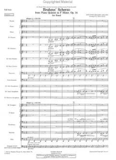 Scherzo From Piano Quintet In F Minor, Op. 34 (Johannes Brahms) 