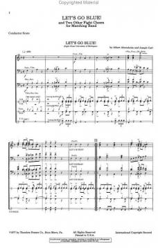 Let's Go Blue! And Two Other Fight Cheers For Marching Band von Albert Ahronheim 