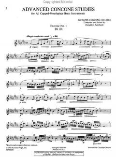 Advanced Concone Studies von Guiseppe Concone 