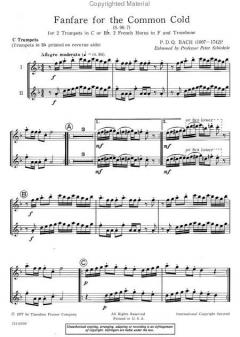 Fanfare for the Common Cold S. 98.7 (P. D. Q. Bach) 