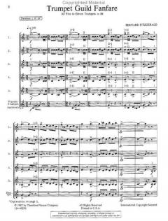 Trumpet Guild Fancare von Bernard Fitzgerald im Alle Noten Shop kaufen