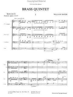 Brass Quintet (William Mayer) 