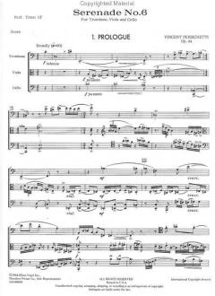 Serenade No. 6 For Trombone, Viola And Cello Op.44 (Vincent Persichetti) 