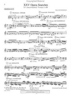 XXV Opera Snatches von William Schuman 