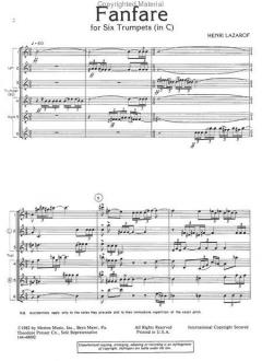 Fanfare von Henri Lazarof 