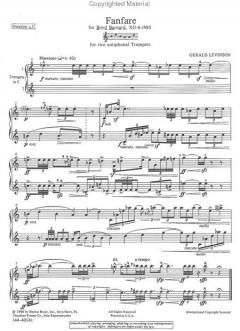 Fanfare for Boyd Barnard, XII-6-1985 von Gerald Levinson 