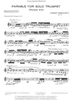 Parable for Solo Trumpet Op. 127 von Vincent Persichetti im Alle Noten Shop kaufen