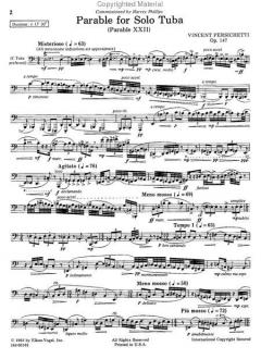 Parable op. 147 von Vincent Persichetti 