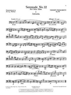 Serenade Nr. 12 op. 88 von Vincent Persichetti für Tuba solo im Alle Noten Shop kaufen