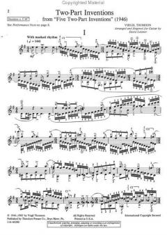 Two-Part Inventions, From five Two-Part Inventions (1946) von Virgil Thomson 