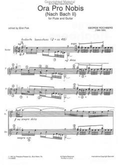 Ora Pro Nobis (Nach Bach II) von George Rochberg 