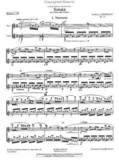 Sonata for Flute and Guitar Op. 25 von Lowell Liebermann 