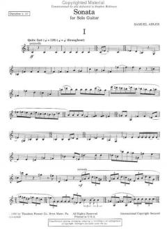 Sonata von Samuel Adler 