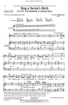 Sing A Savior's Birth (Sydney Hodkinson) 