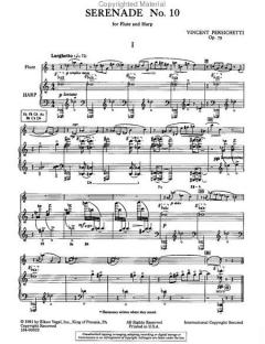 Serenade No. 10 For Flute And Harp Op.73 (Vincent Persichetti) 