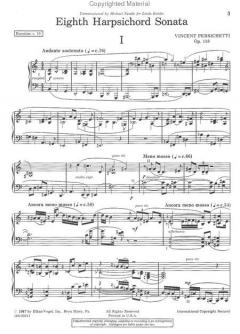 Eighth Harpsichord Sonata Op.158 (Vincent Persichetti) 