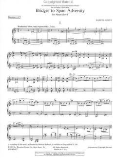 Bridges To Span Adversity (Samuel Adler) 