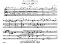 Two Meditations von Samuel Adler 