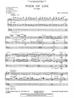 Poem of Life von Jean Langlais 
