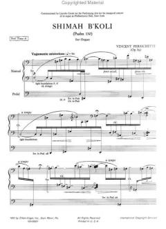 Shimah B'koli von Vincent Persichetti 