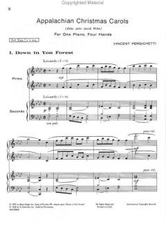 Appalachian Christmas Carols (After John Jacob Niles) von Vincent Persichetti 