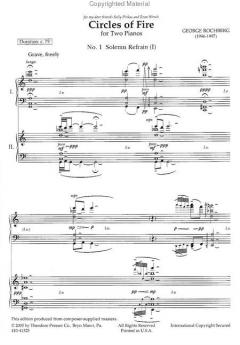 Circles of Fire von George Rochberg für 2 Klaviere im Alle Noten Shop kaufen